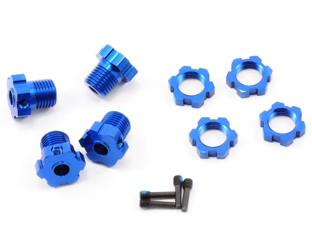 Traxxas 17mm Splined Wheel Hub Set (Blue) (4) 5353X