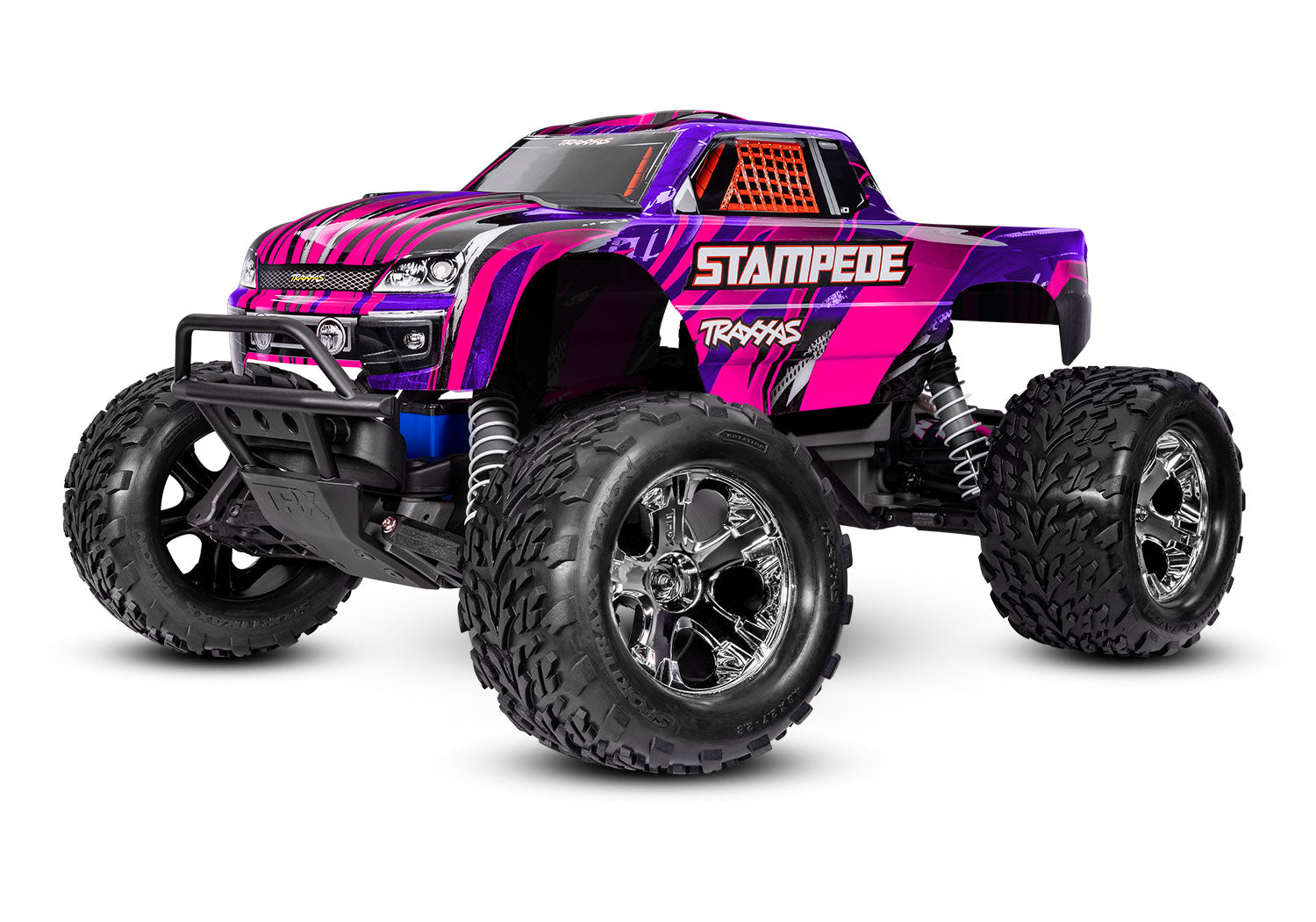 Traxxas Stampede 2WD XL-5 con batería Brushed 2WD – 36254-8 color Rosa