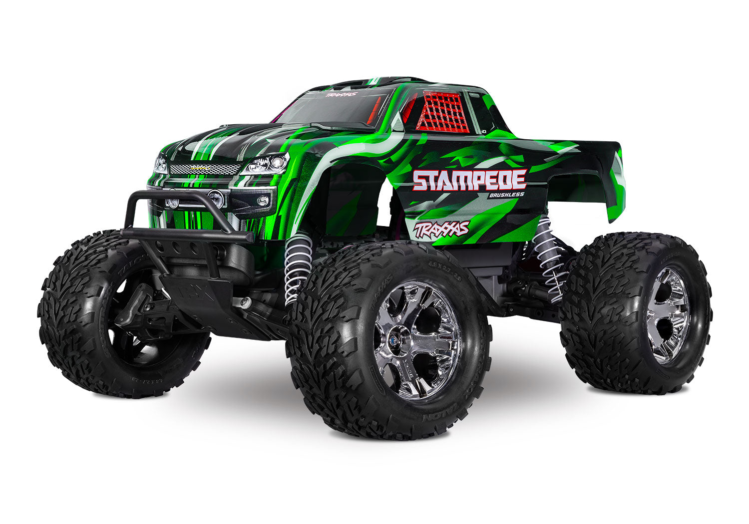 Traxxas Stampede 2WD BL-2s 2S Brushless 2WD – 36354-4 color Verde