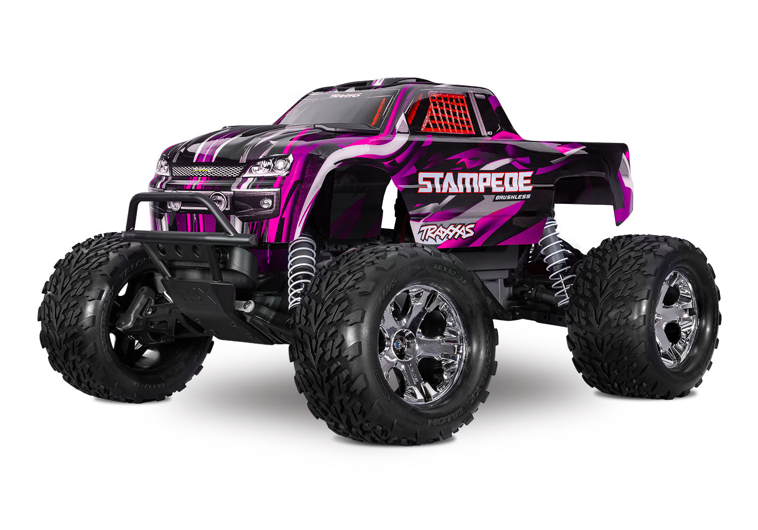 Traxxas Stampede 2WD BL-2s 2S Brushless 2WD – 36354-4 color Rosa