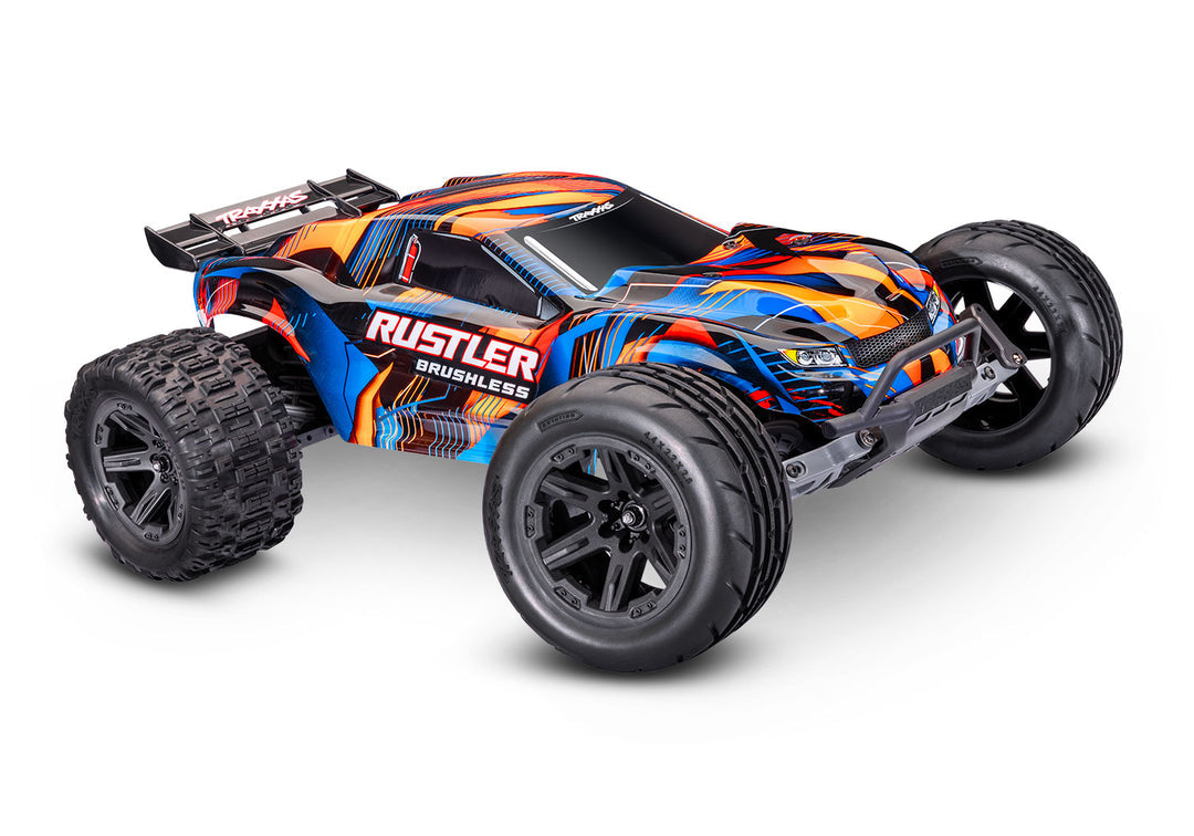 Traxxas Rustler 2WD Brushless 37454-4 color Orange