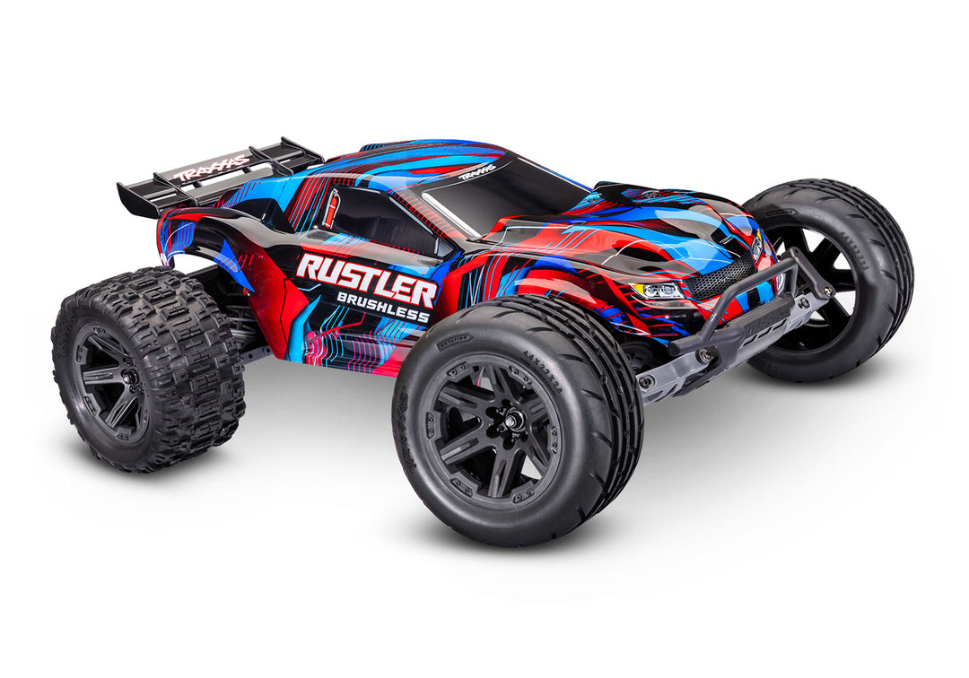 Traxxas Rustler 2WD Brushless 37454-4 color Red