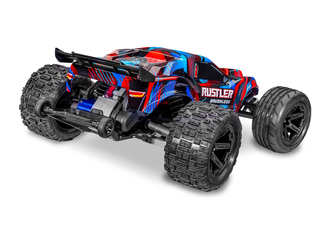 Traxxas Rustler 2WD Brushless 37454-4 - Red trasera