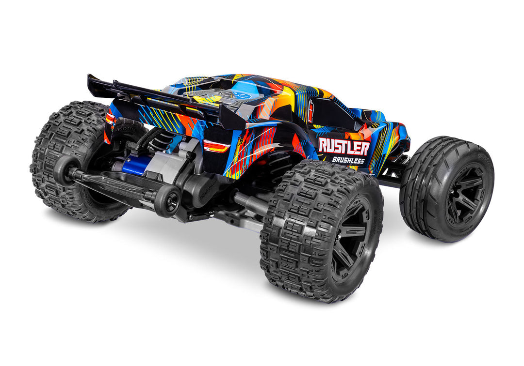 Traxxas Rustler 2WD Brushless 37454-4 - Yellow trasera