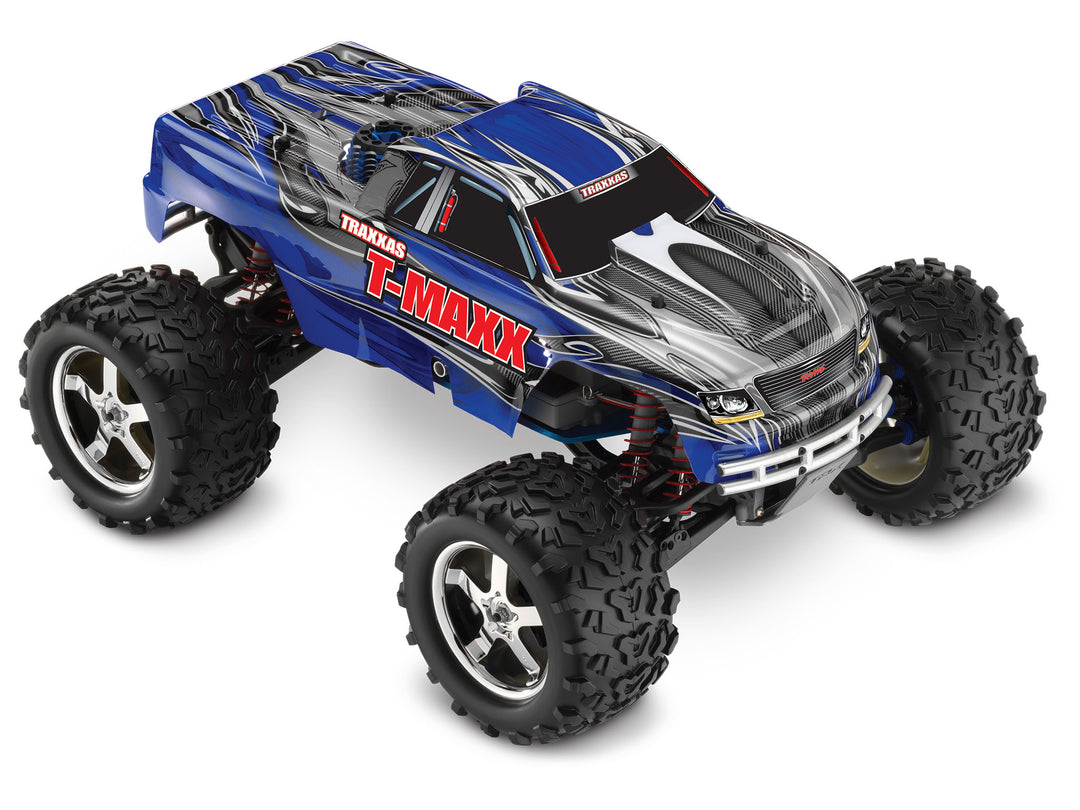 Traxxas T-Maxx 3.3 Nitro 4WD 1/10 – 49077-3 - Vista 3/4 azul