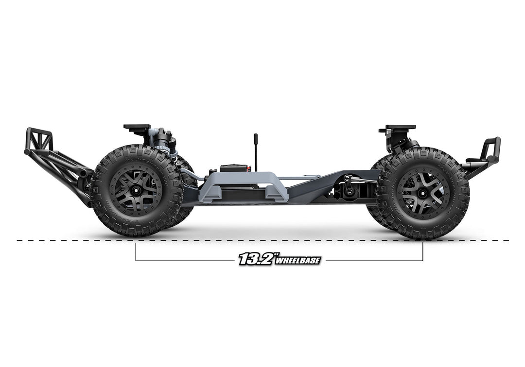 Traxxas Slash 2WD Brushless 58434-4 - Wheelbase y distancia al suelo