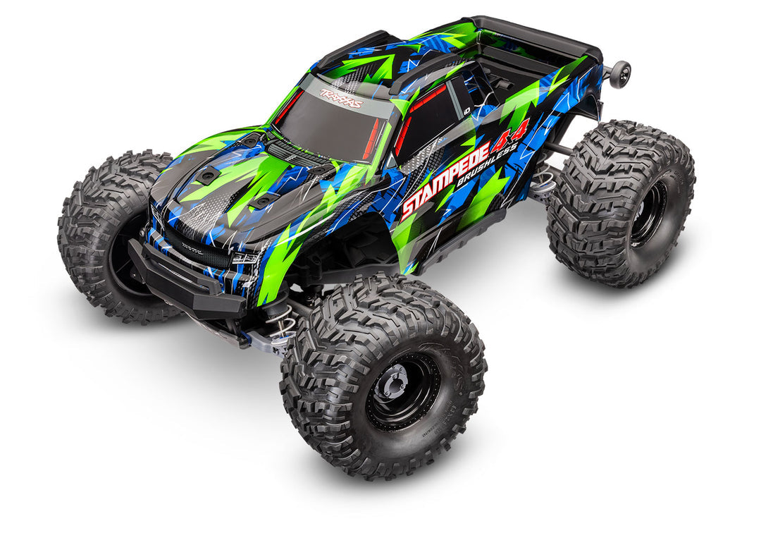 Traxxas Stampede 4X4 Brushless VX3 67454-4 - Vista elevada verde