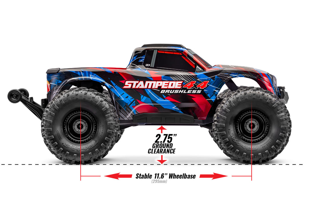 Traxxas Stampede 4X4 Brushless VX3 67454-4 - Altura al suelo