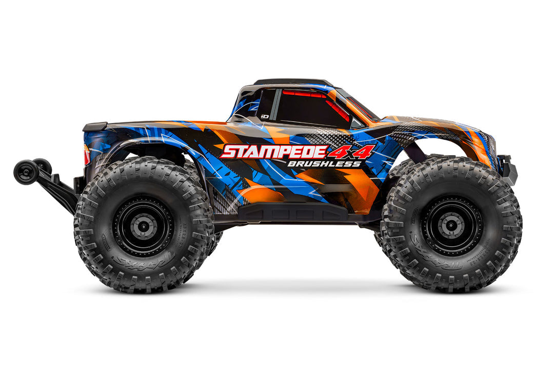 Traxxas Stampede 4X4 Brushless VX3 67454-4 - Lateral naranja