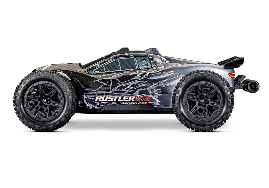 Traxxas Rustler 4X4 Brushless 67464-4 - Black lateral