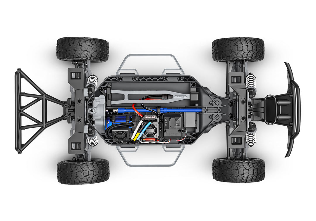 Traxxas Slash 4X4 Brushless 68454-4 - Chassis Overhead