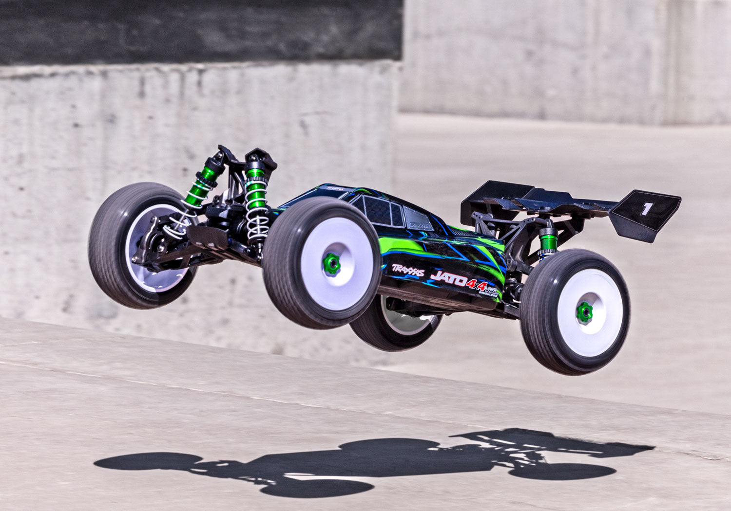 Traxxas Jato 4X4 VXL-4s 90386-4 - Acción Green