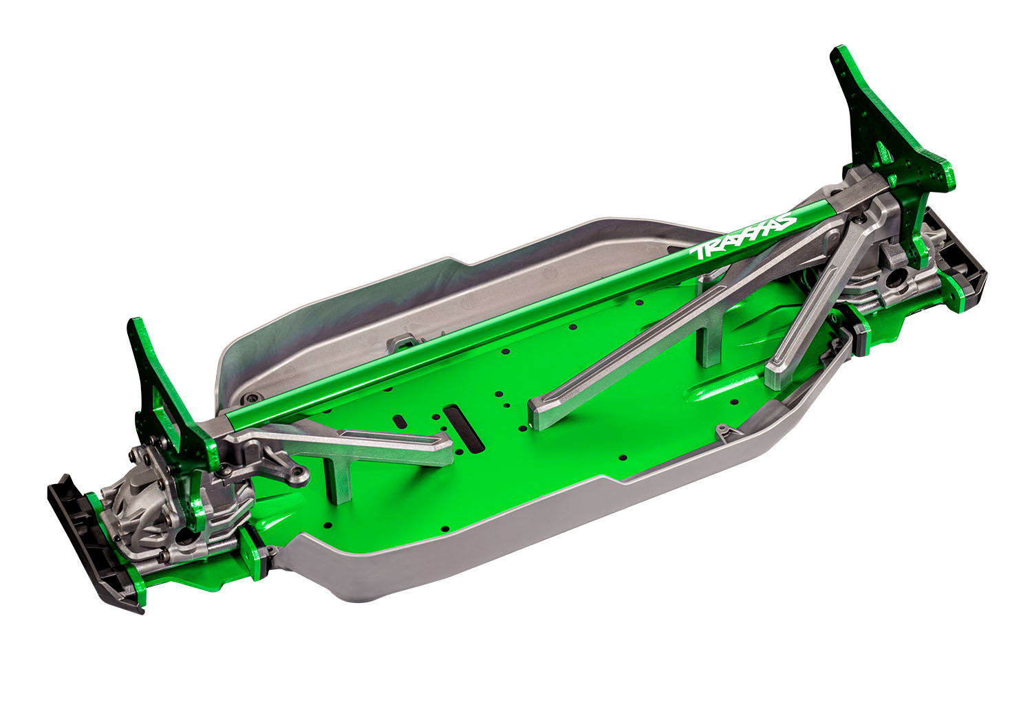 Traxxas Sledge 6S Brushless 4WD 1/8 – 95096-4 - 95096 4 Sledge DETAIL Chassis empty overview GRN RGB