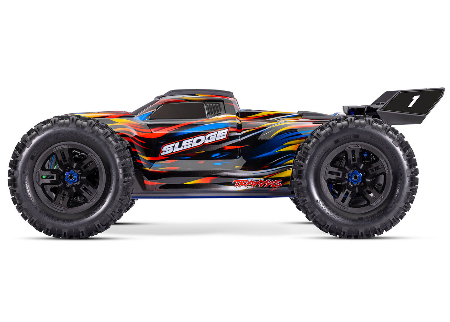 Traxxas Sledge 6S Brushless 4WD 1/8 – 95096-4 - 95096 4 Sledge Side BLUE RGB