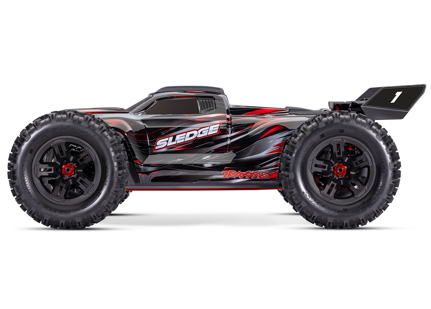 Traxxas Sledge 6S Brushless 4WD 1/8 – 95096-4 - 95096 4 Sledge Side RED RGB