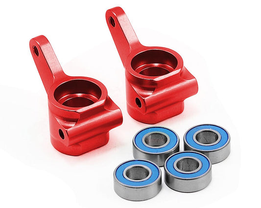 Traxxas Aluminum Steering Blocks w/Ball Bearings (Red) 3636x