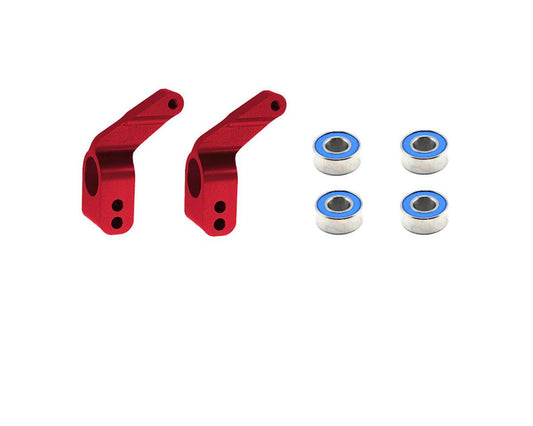 Traxxas Aluminum Stub Axle Carriers (Red) 3652X