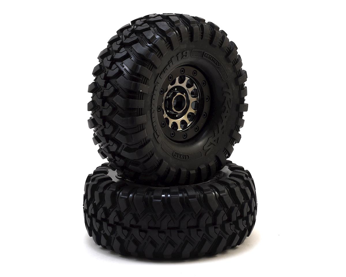 Traxxas TRX-4 Pre-Mounted Canyon Trail 1.9" Crawler Tires w/Method 105 Wheels (Black Chrome) (2) TRA8174