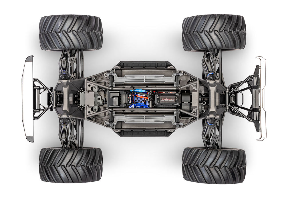 Traxxas X-Monster Chassis 8S Brushless 4WD – 77036-4 - Vista chasis 2