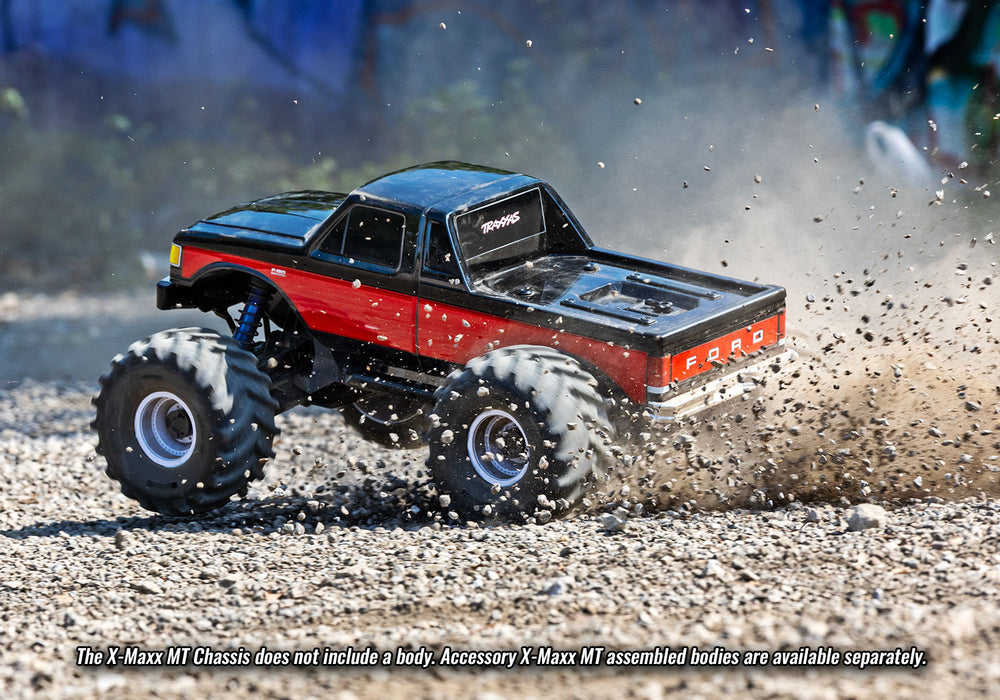 Traxxas X-Monster Chassis 8S Brushless 4WD – 77036-4 - Vista chasis 8